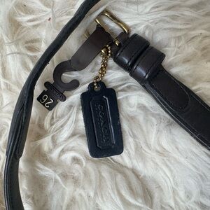 Vintage Coach Belt Women’s Size 26 black Brass Hardware With Hang Tag
